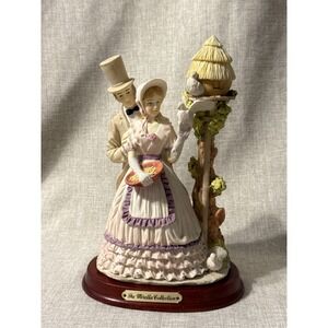 The Mirella Collection Romantic Couple Figurine Vintage Porcelain Birds Beehive